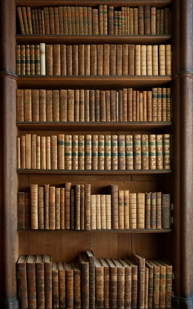 books, bookcase, old books